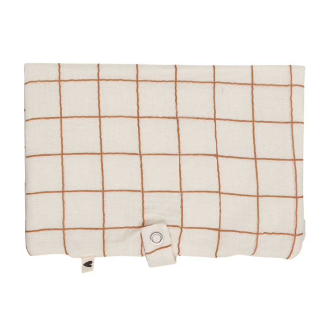 Pochette à langer Marcel camel/écru