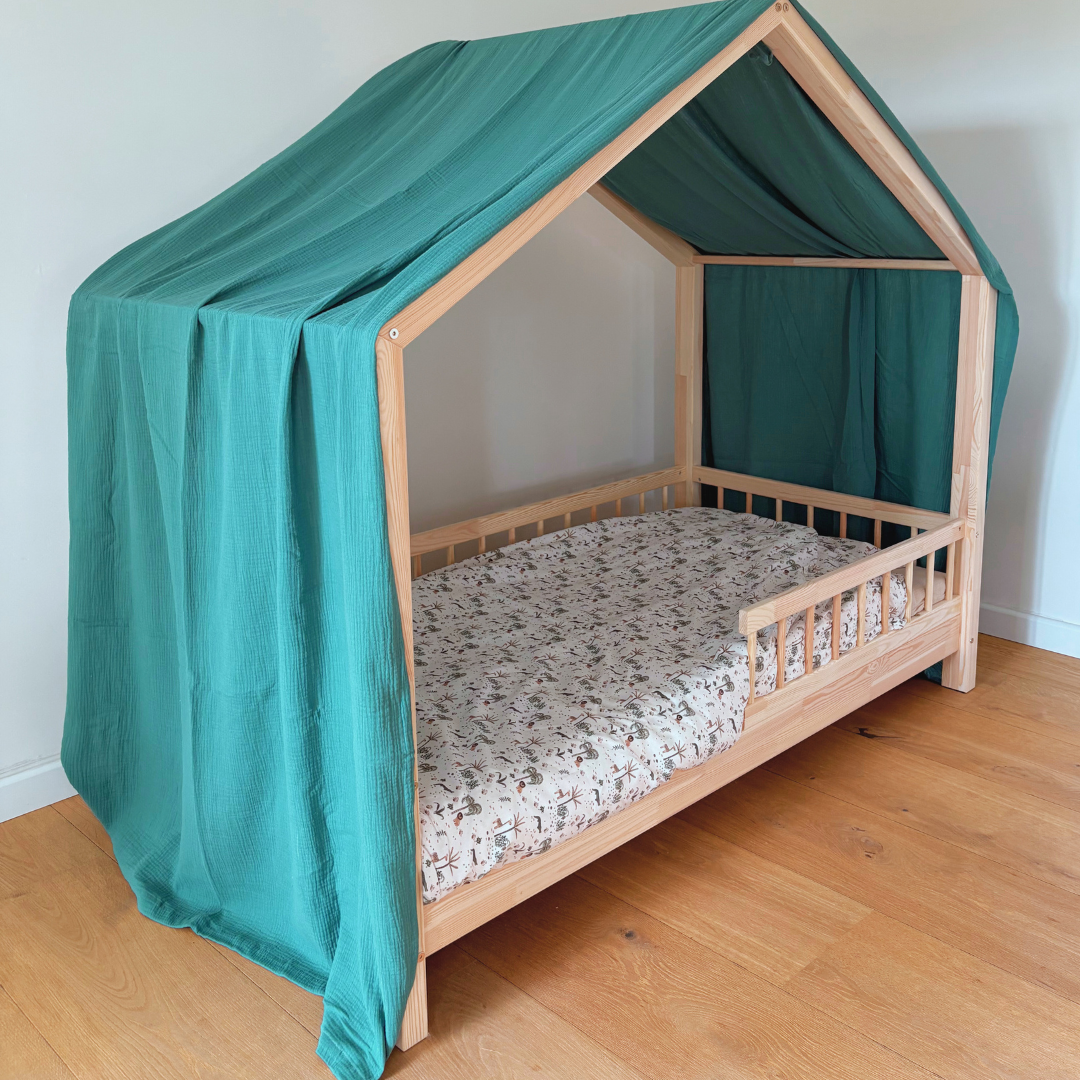 Ciel de lit cabane Vert eucalyptus