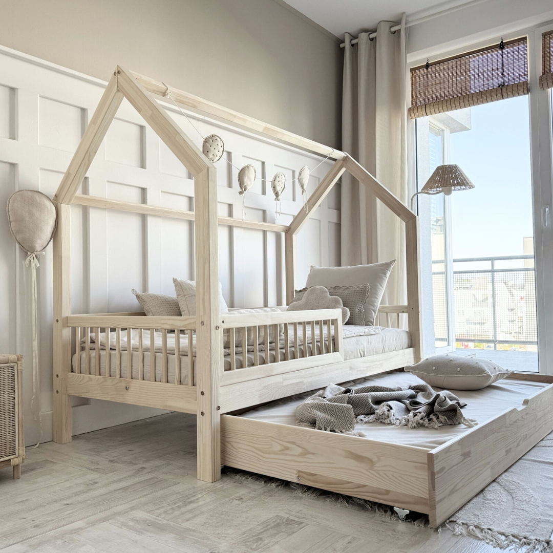 Lit cabane avec tiroir lit d&