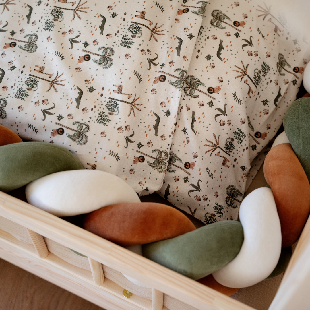 Housse de couette + taie Jungle