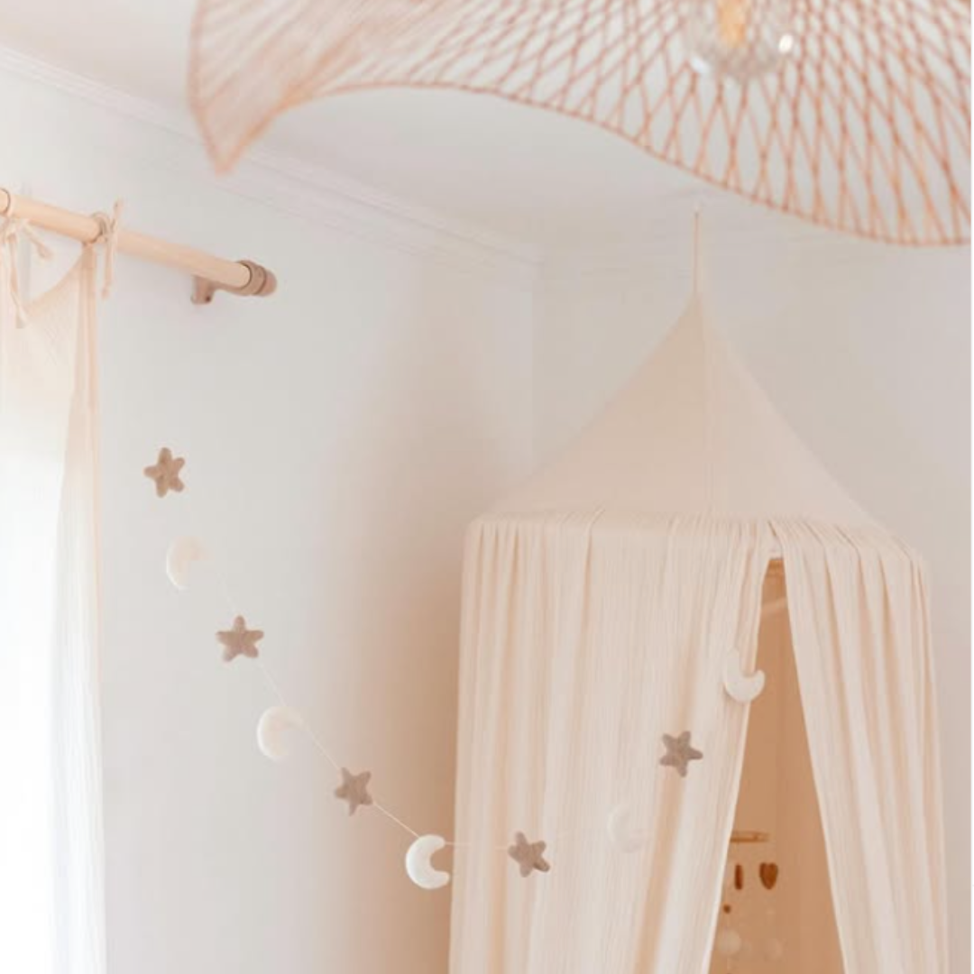 Guirlande feutrine étoile et lune