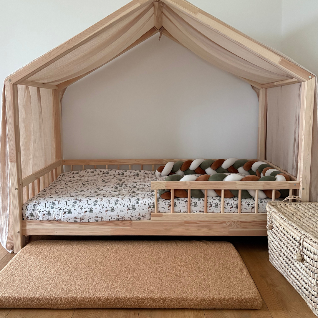 Tapis de motricité Jules tissu bouclette Camel