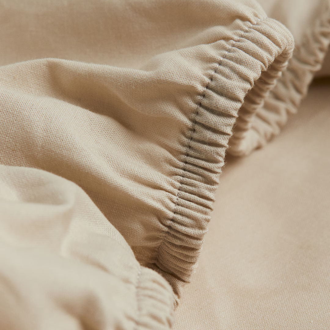 Drap housse enfant Beige