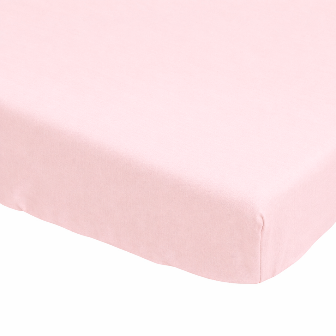 Drap housse enfant rose blush