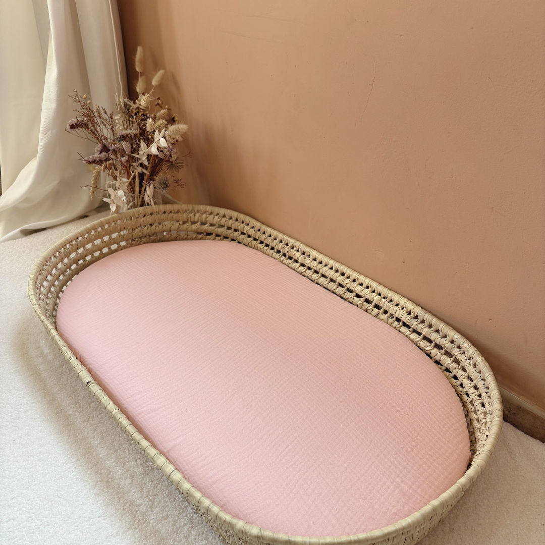 Panier à langer + matelas + housse couleur au choix