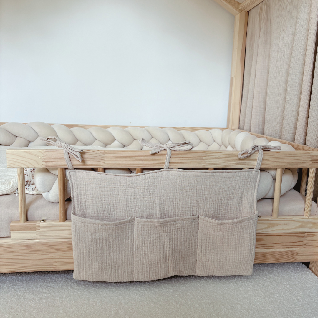 Pochette de rangement lit - Beige