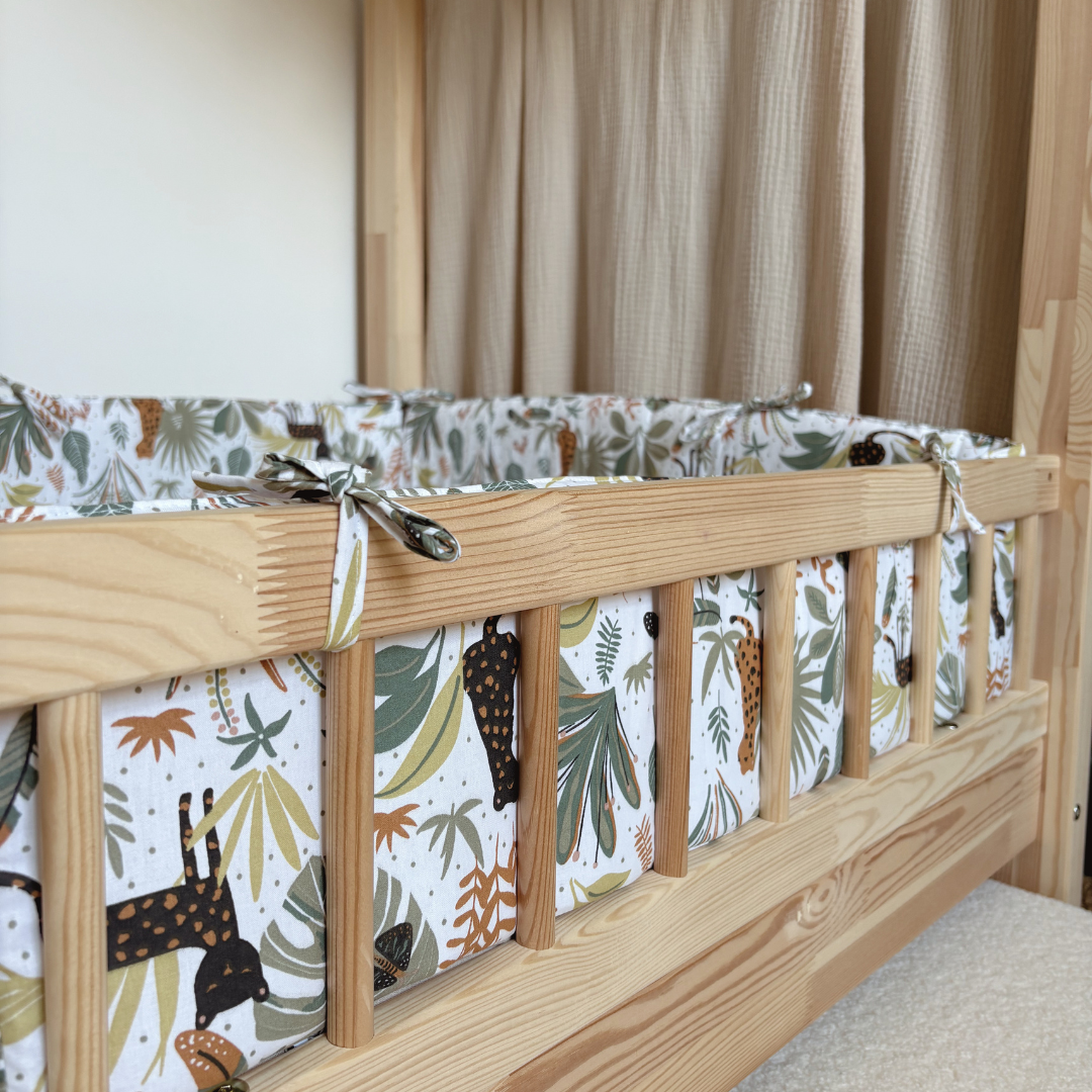 Tour de lit cabane coton Jungle