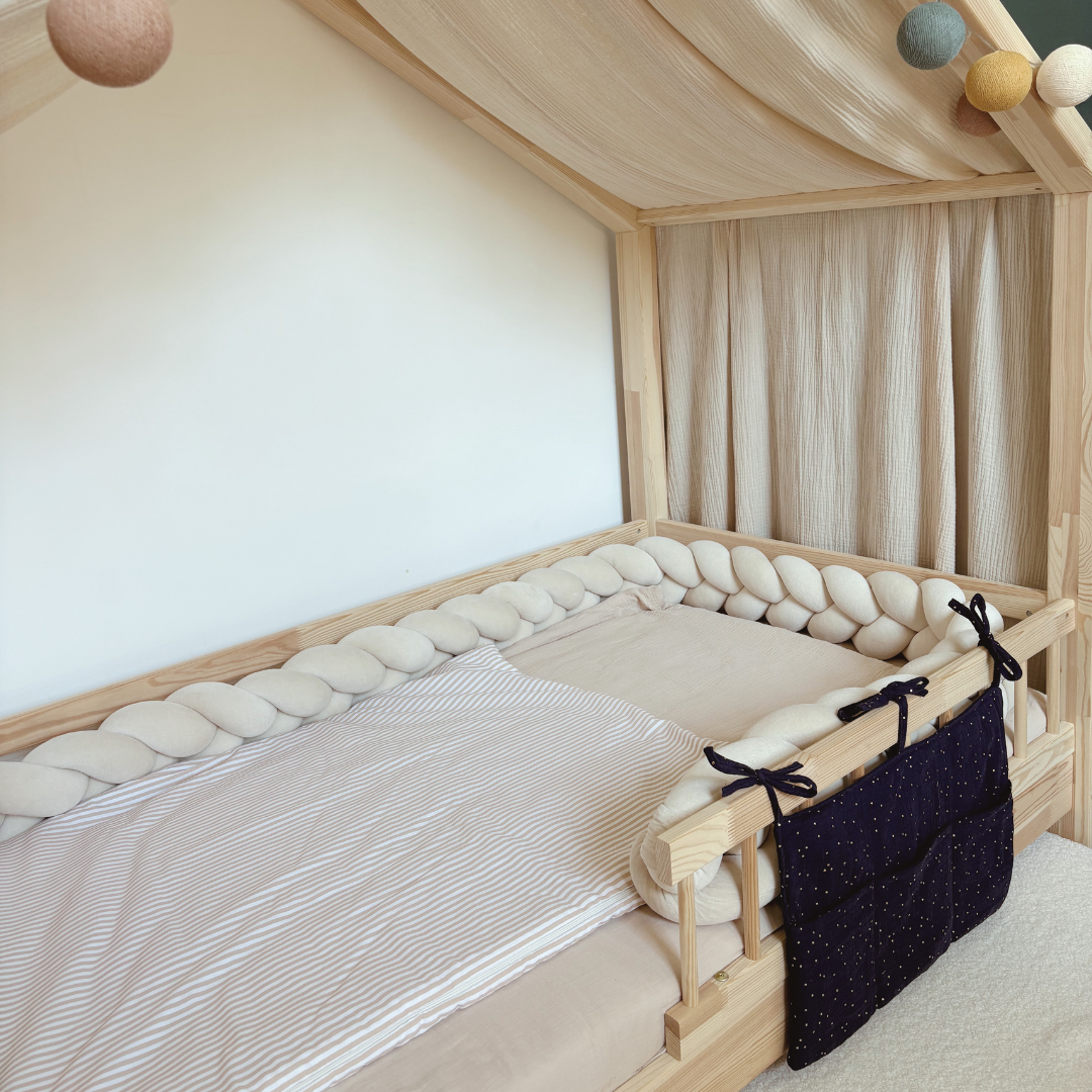 Pochette de rangement lit Bleu nuit or