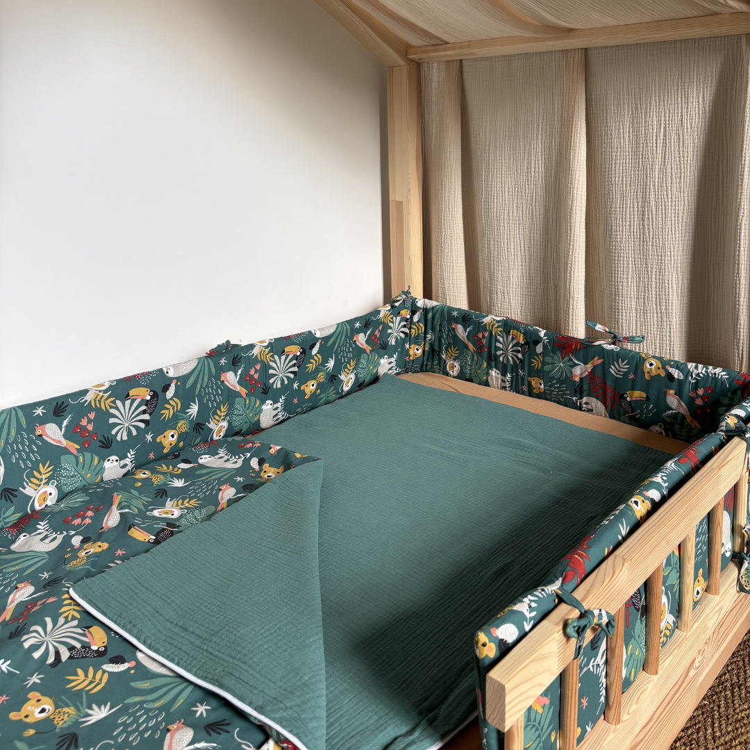 Tour de lit cabane coton Ernest