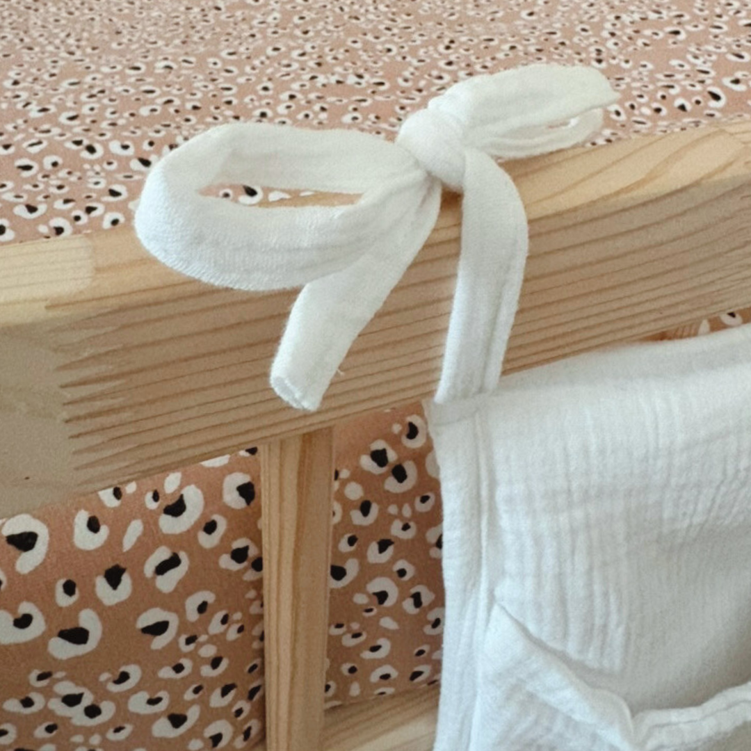 Pochette de rangement lit Blanc