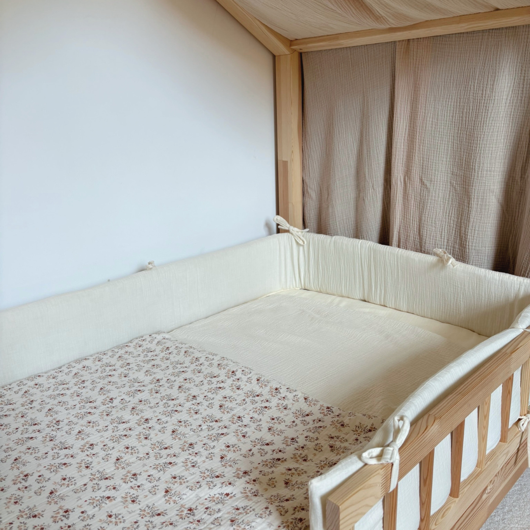 Ecru dubbelgaas cabinebedbumper