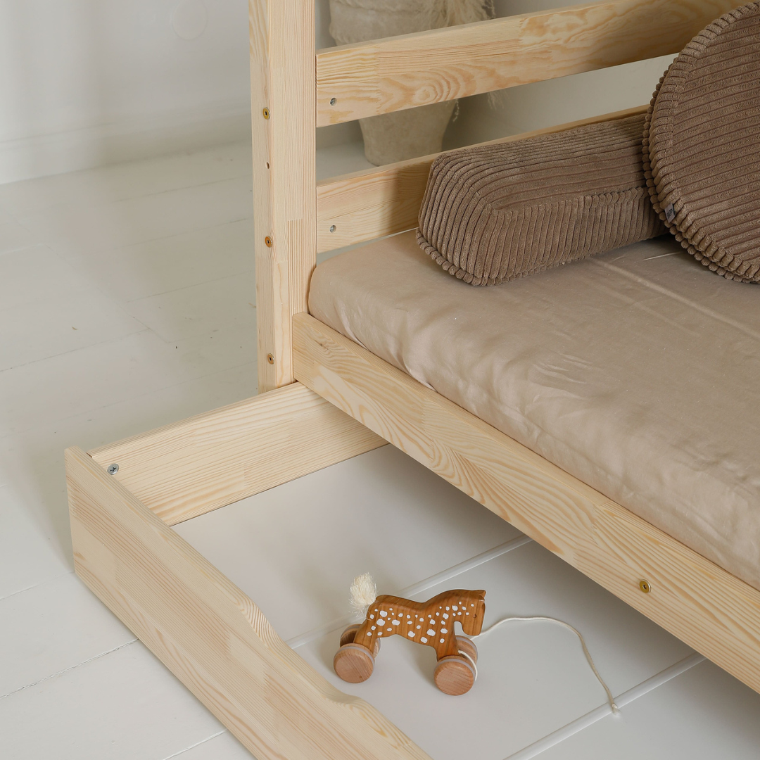 Lit superposé enfant avec tiroir 90x190cm