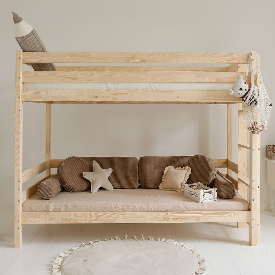Lit superposé enfant avec tiroir 90x190cm