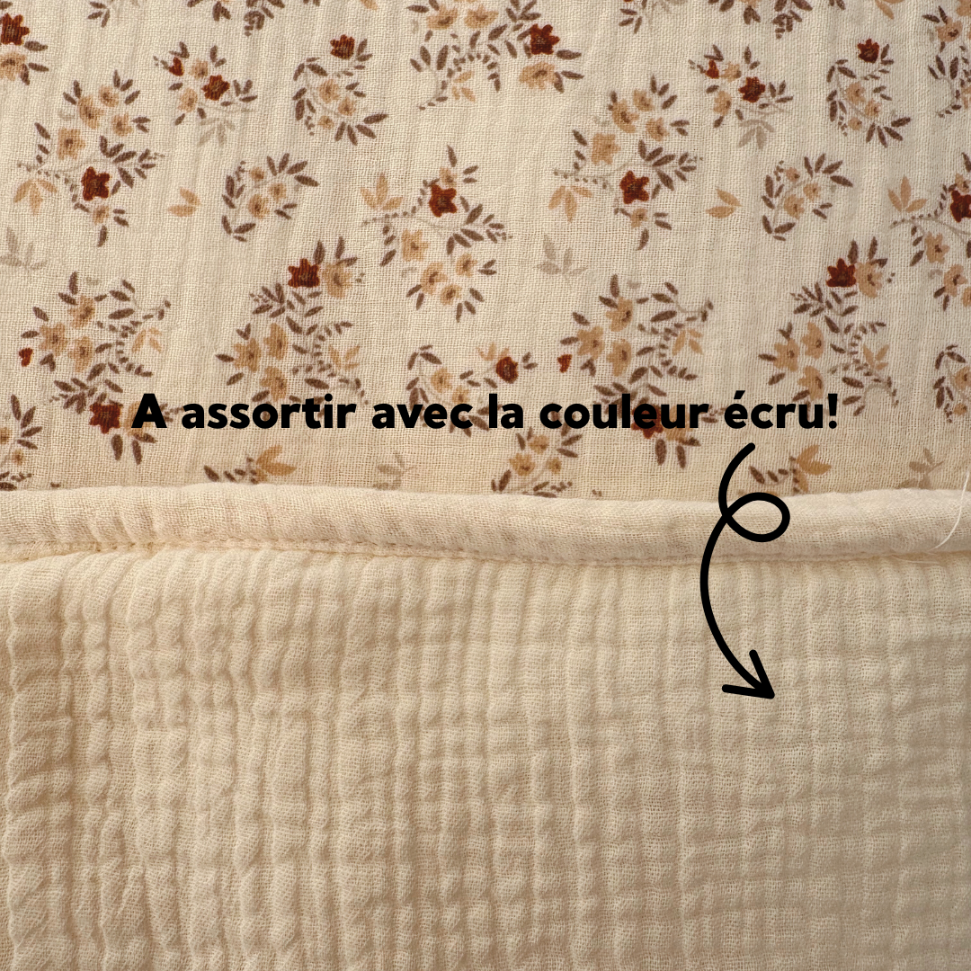 Housse de couette mousseline Nina