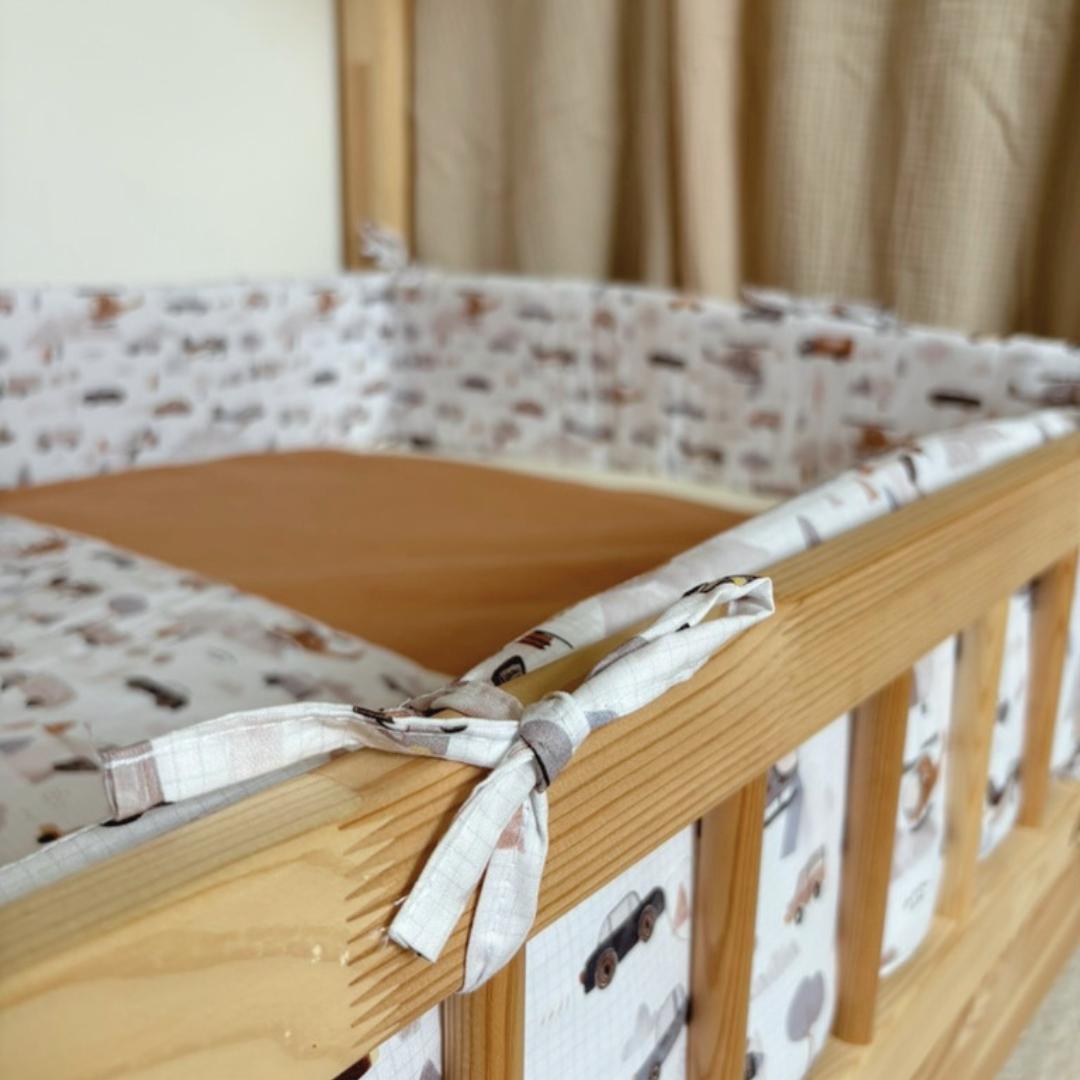 Tour de lit cabane coton Elio