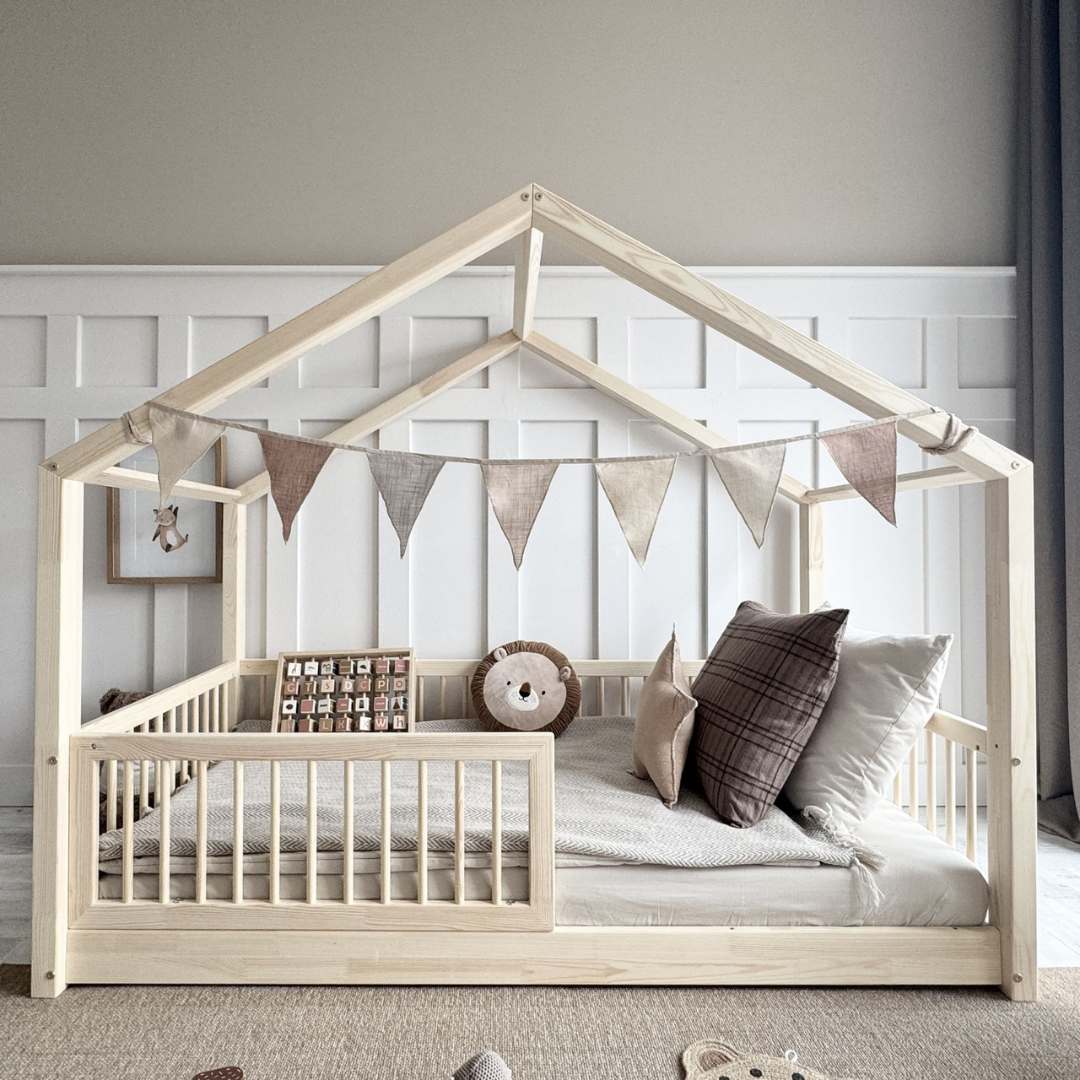 Lit cabane Montessori Flore 90x190cm