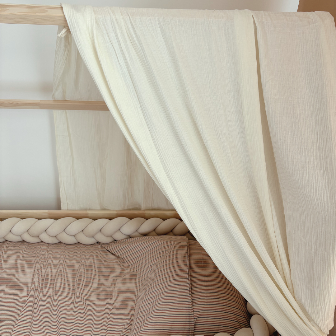 Ciel de lit cabane Ecru 80x160cm