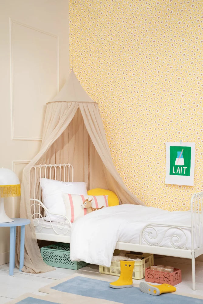 Papier peint enfant fleuri