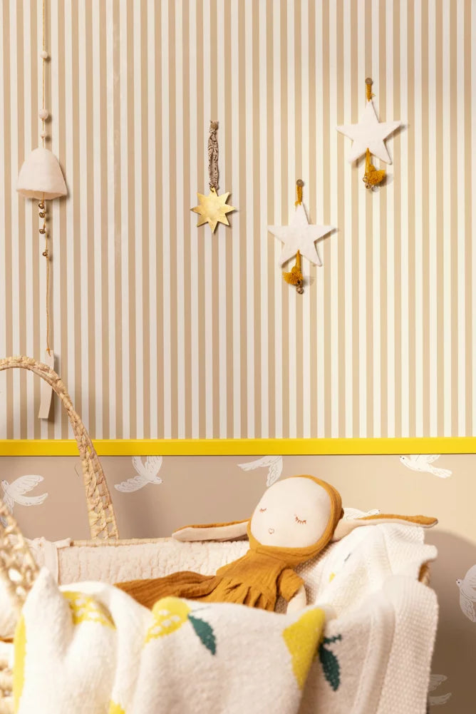 Papier peint enfant rayé