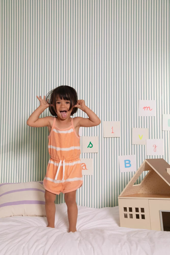 Papier peint enfant rayé