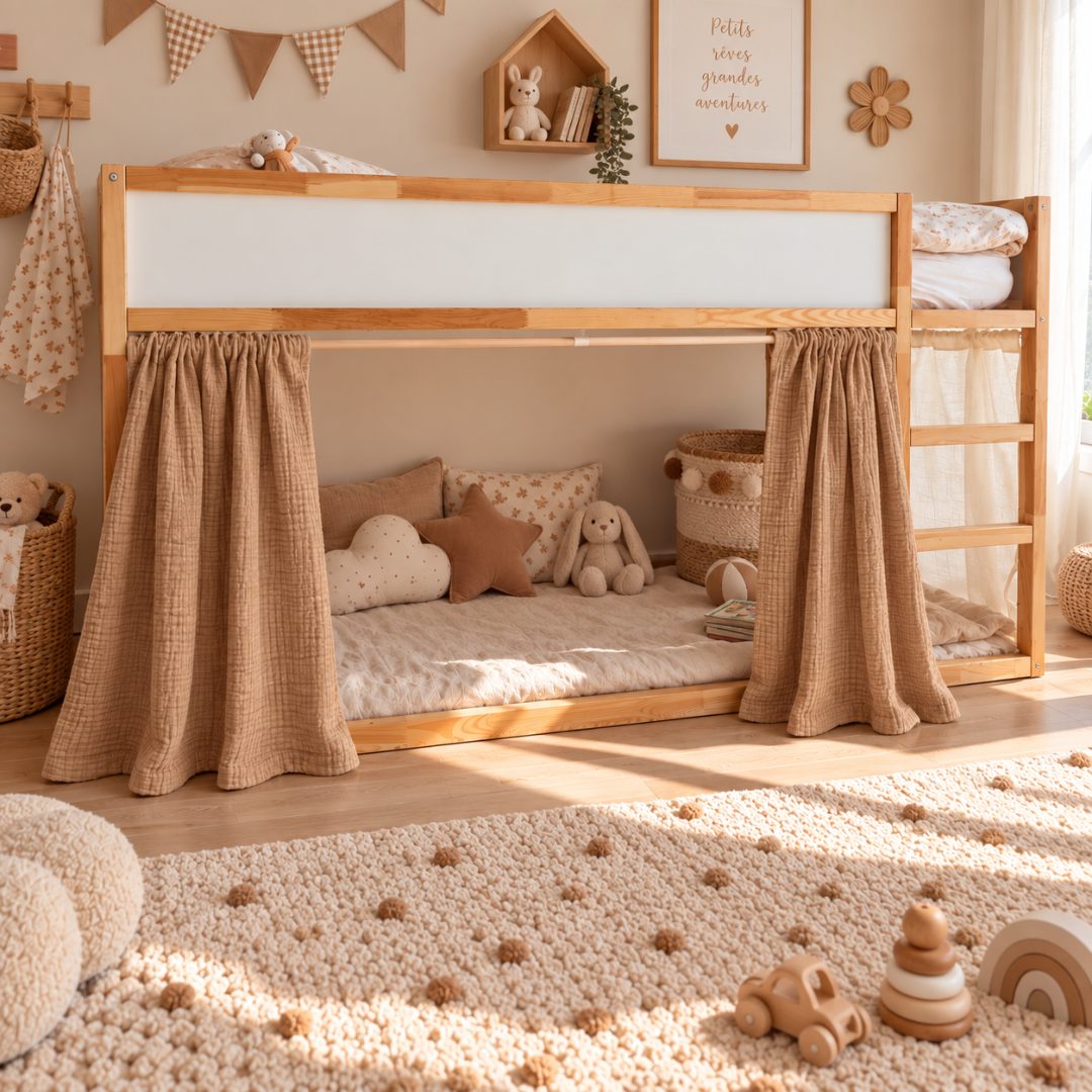 Rideaux lit Kura IKEA - Camel