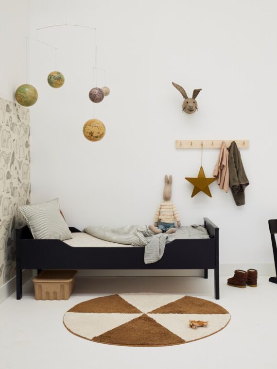 Rond kinderkleed Circus Beige & Bruin