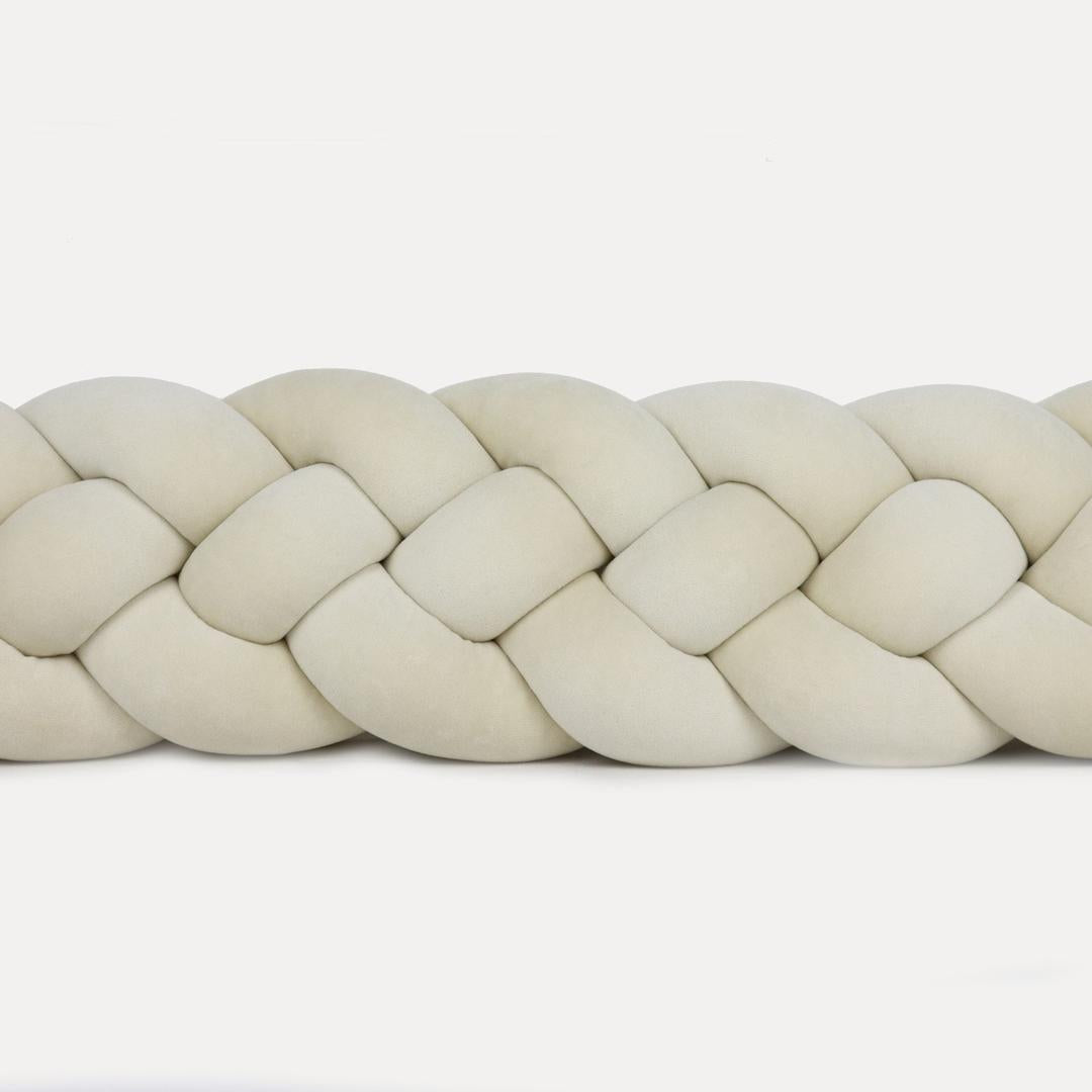 Tresse de lit 4 brins Beige clair 300cm