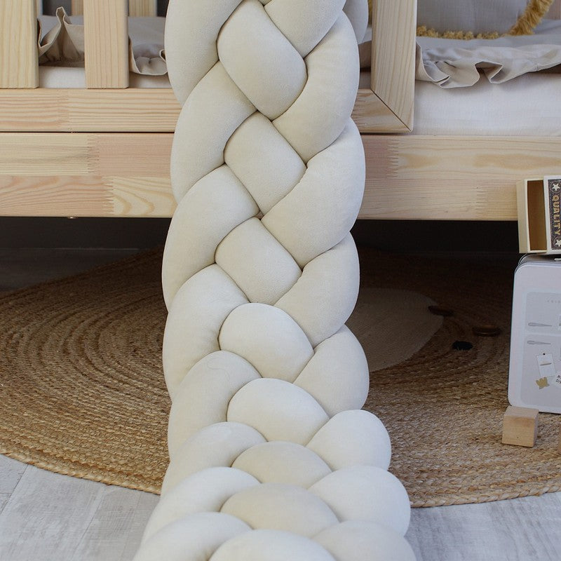 Tresse de lit 4 brins Beige clair 240cm