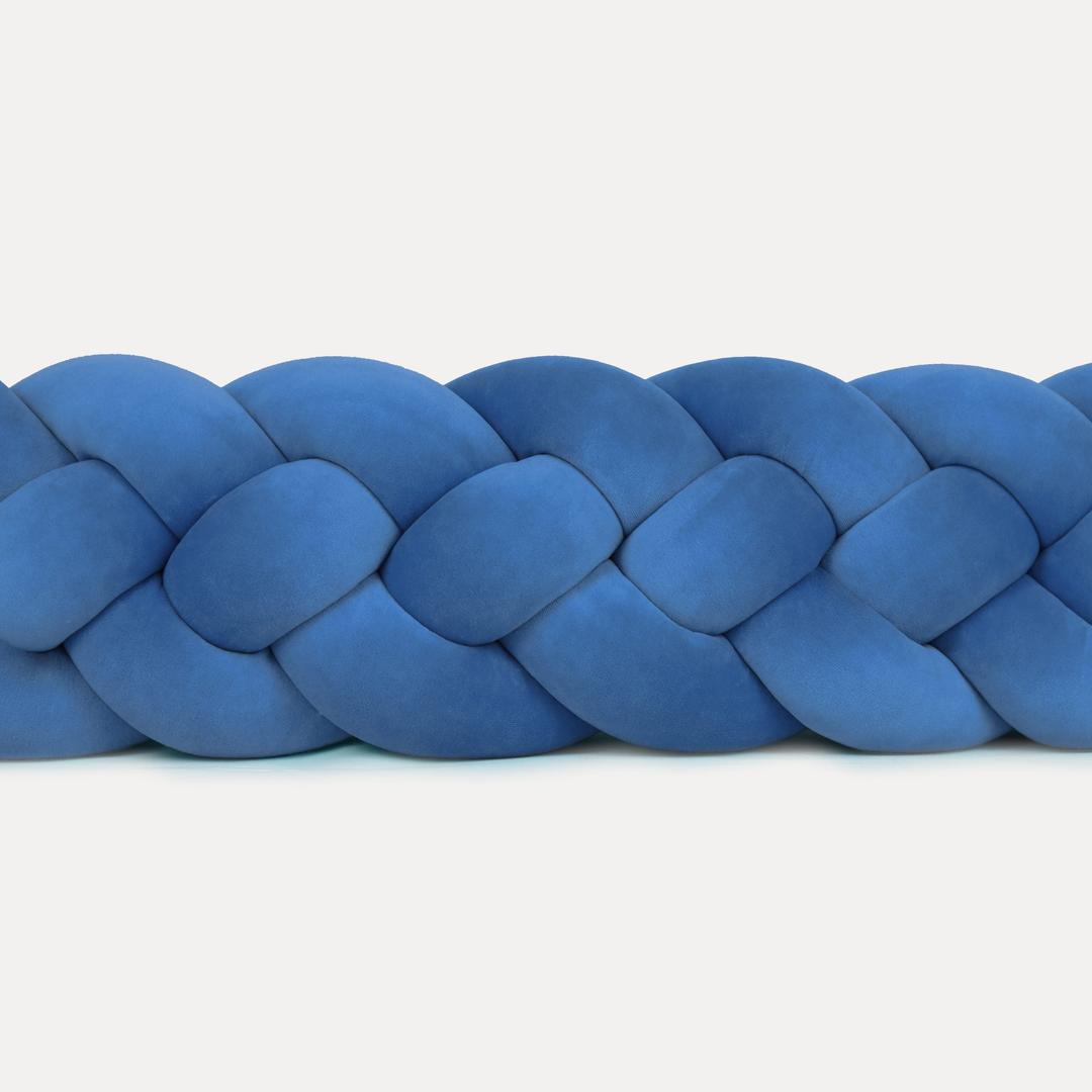 Tresse de lit 4 brins Bleu 200cm