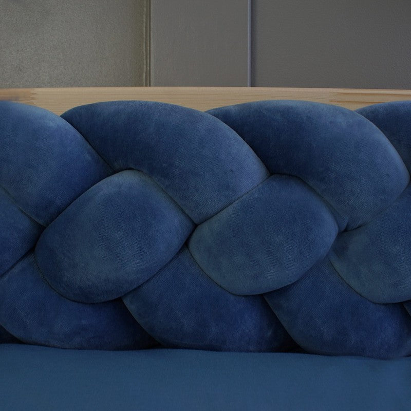 Tresse de lit 4 brins Bleu 240cm