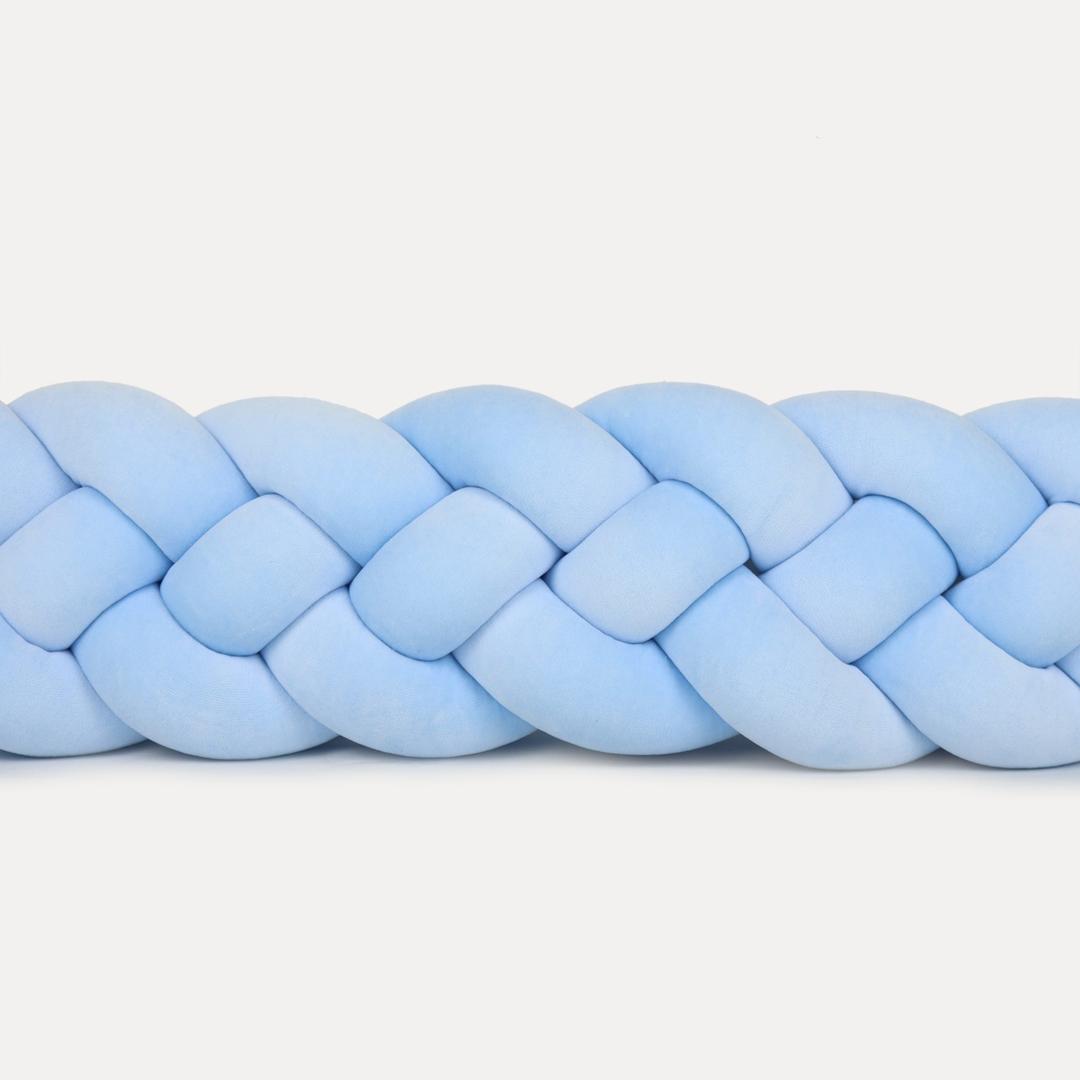 Tresse de lit 4 brins Bleu ciel 340cm