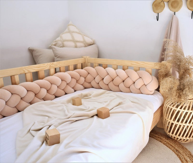 Tresse de lit 4 brins Pêche 180cm