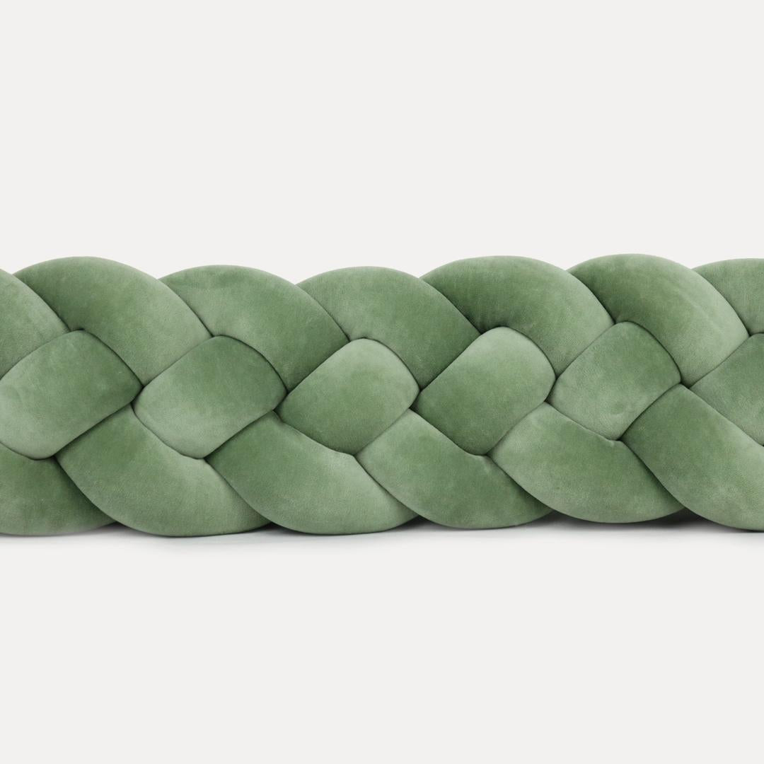 Tresse de lit 4 brins Vert 180cm
