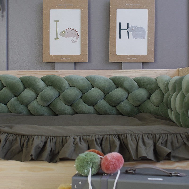 Tresse de lit 4 brins Vert 300cm