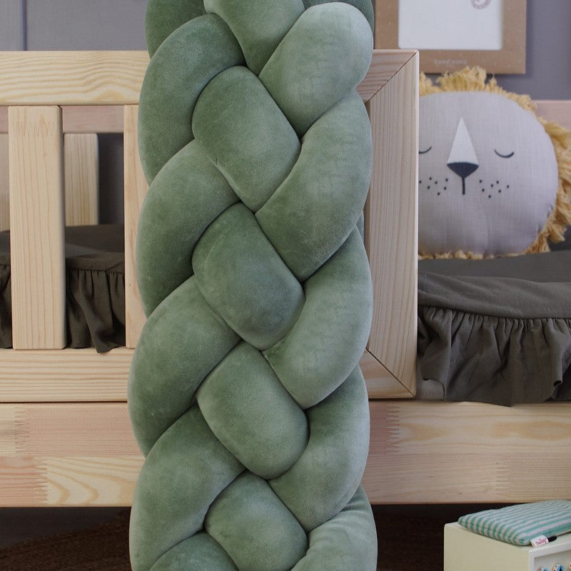 Tresse de lit 4 brins Vert 200cm