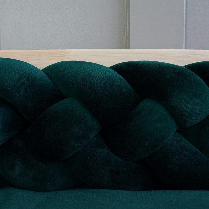 Tresse de lit 4 brins Vert sapin 240cm