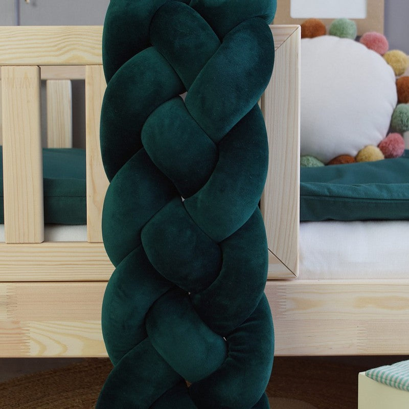 Tresse de lit 4 brins Vert sapin 240cm