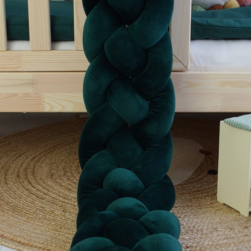 Tresse de lit 4 brins Vert sapin 240cm