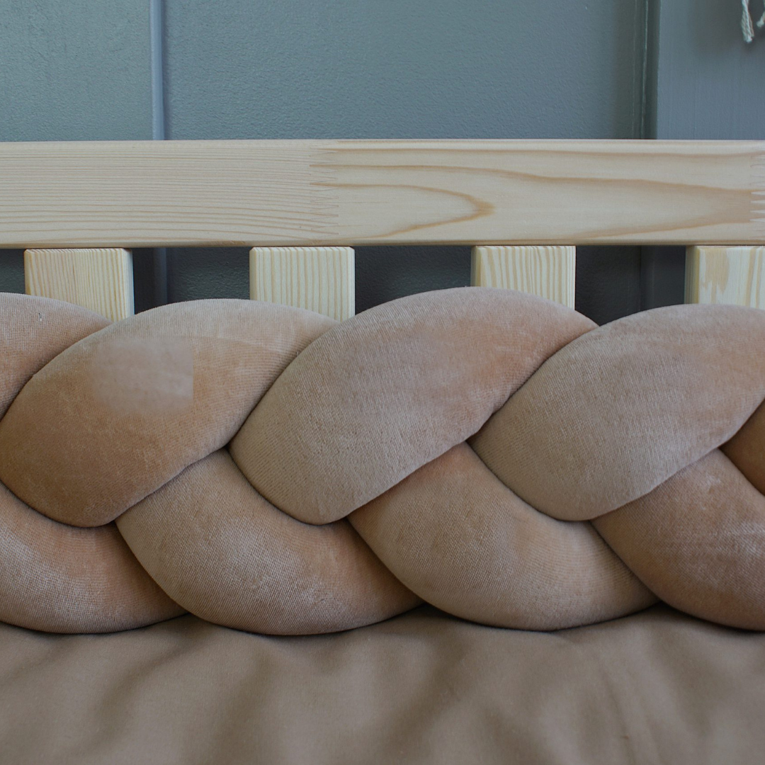 Tresse de lit Moka latte 180cm