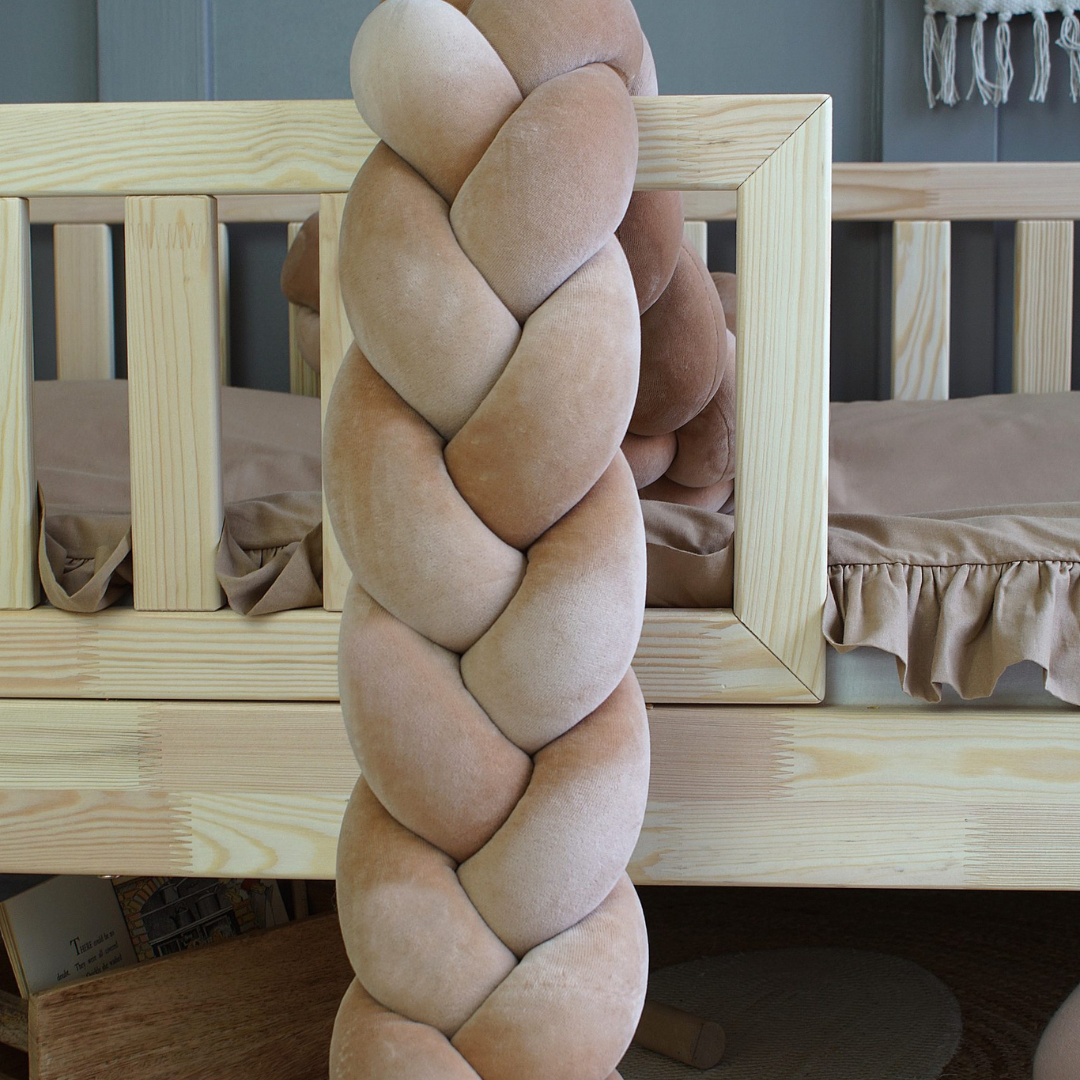 Tresse de lit Moka latte 180cm