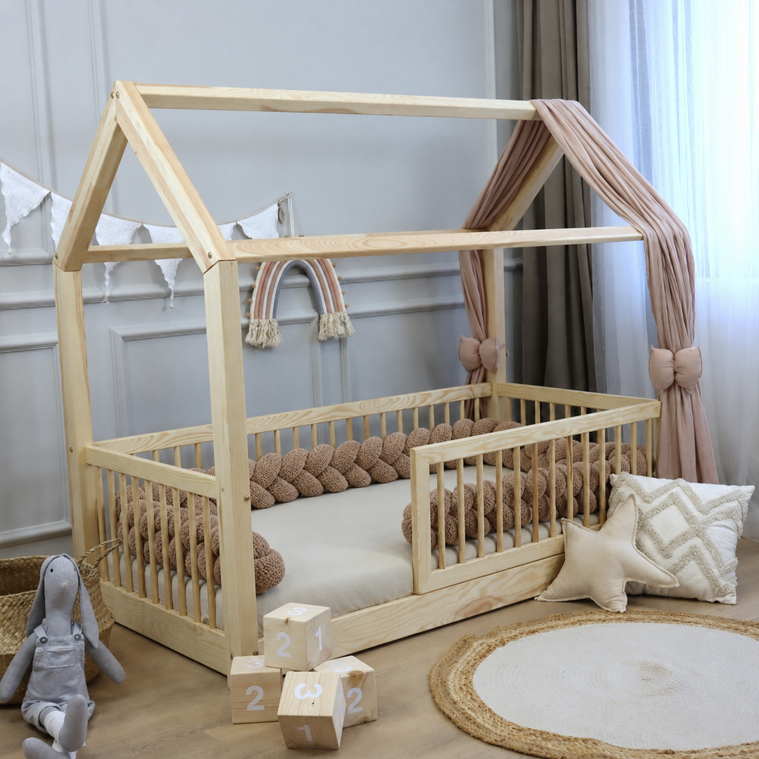 Tresse de lit 3 brins Teddy bouclette Camel