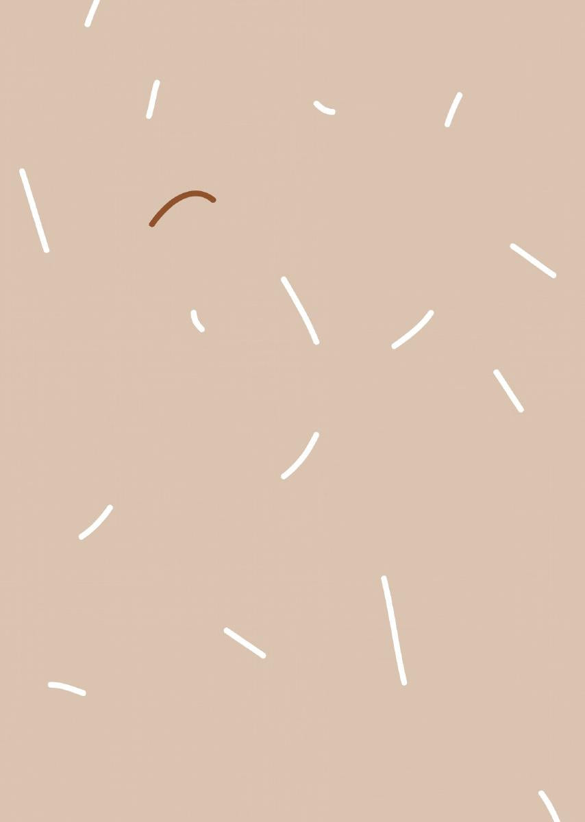 Papier peint chambre enfant Vermicelle - Rose nude & Blanc