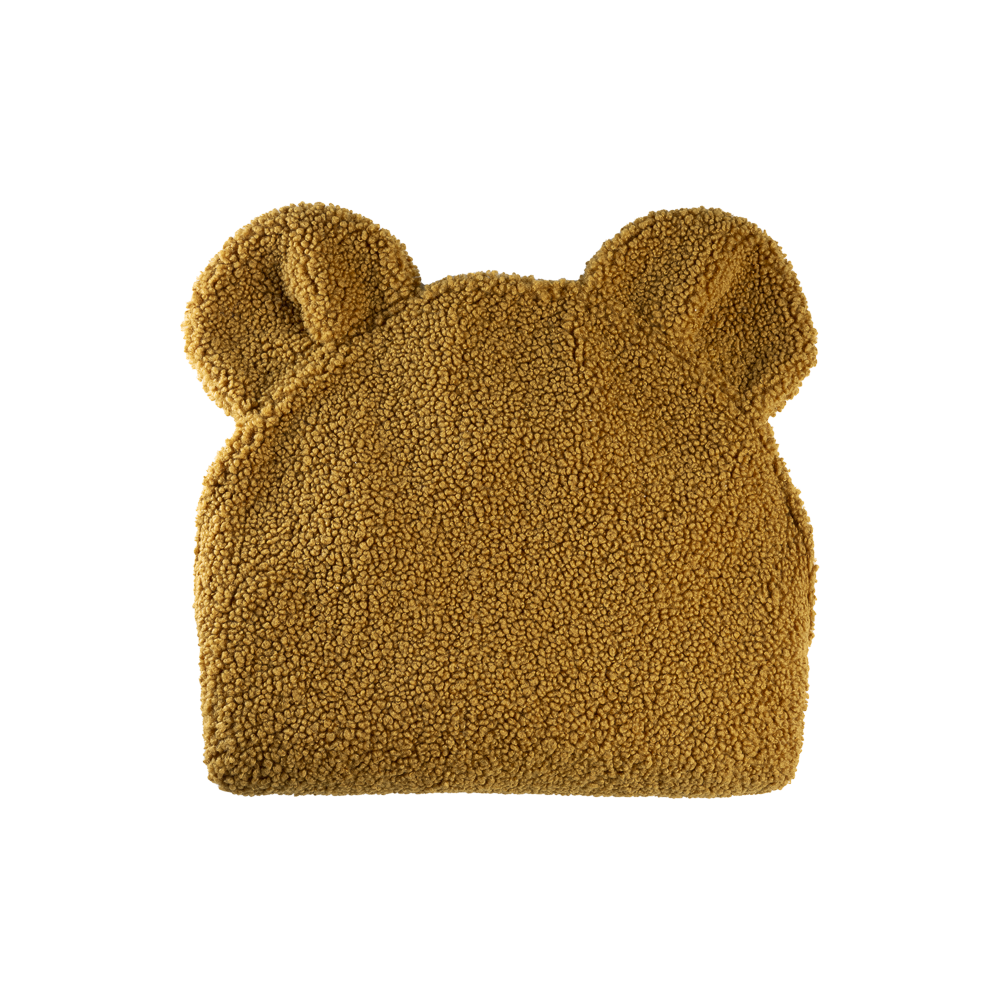 Pouf carré bouclette Ecru