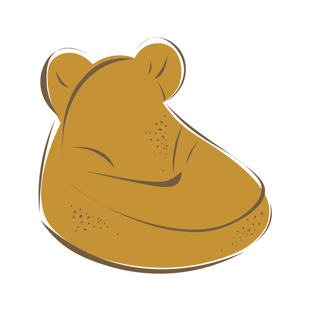 Pouf carré bouclette Ecru