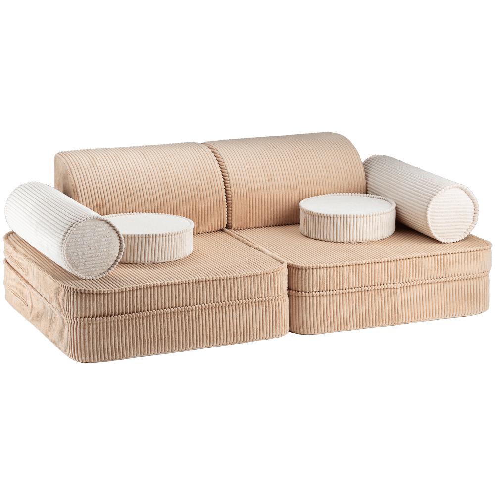 Fauteuil enfant modulable Beige & écru