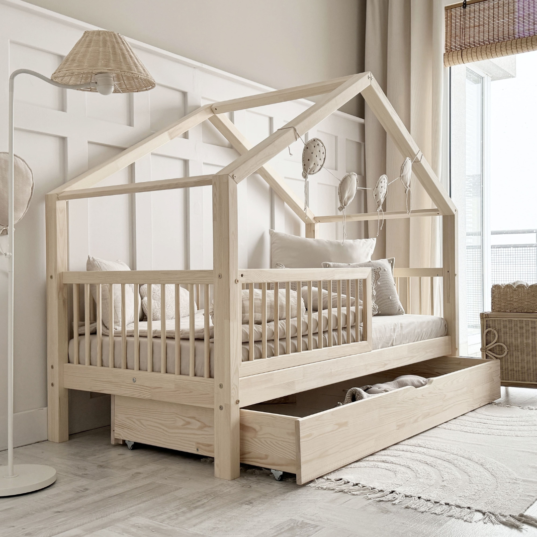 Lit cabane avec tiroir Flore