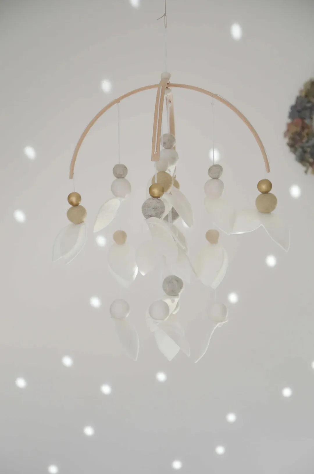 Mobile fait-main Blanc & beige
