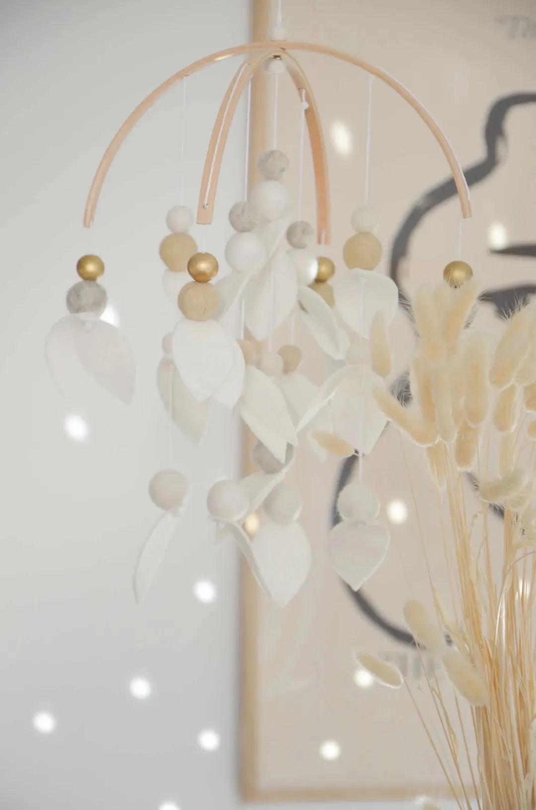 Mobile fait-main Blanc & beige