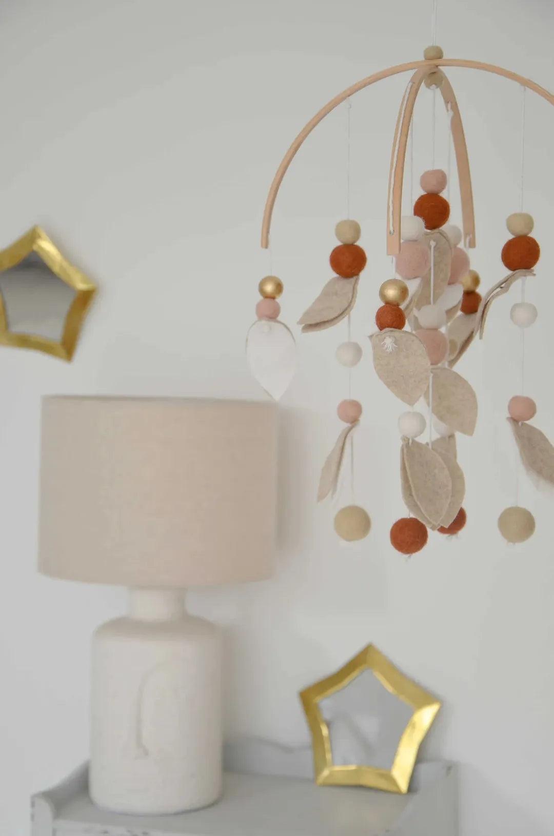 Mobile fait-main Beige & blanc