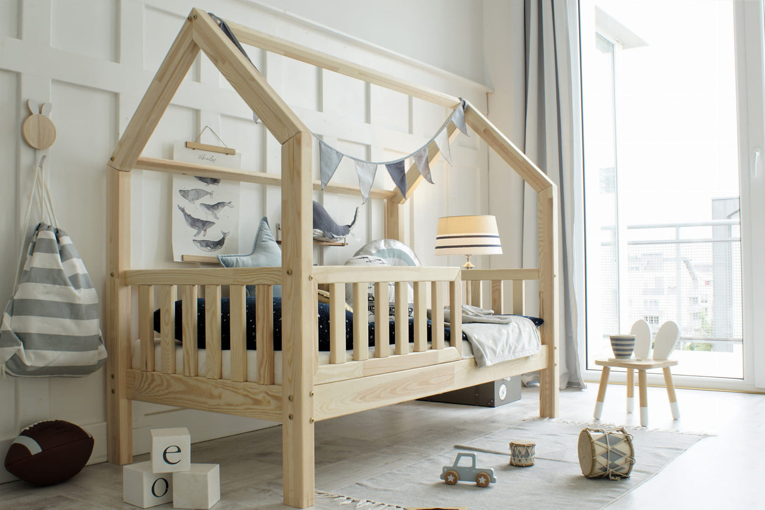 Lit cabane avec tiroir lit d&